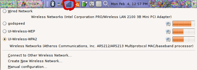 Selecting UI-Wireless-WPA2 in N-M